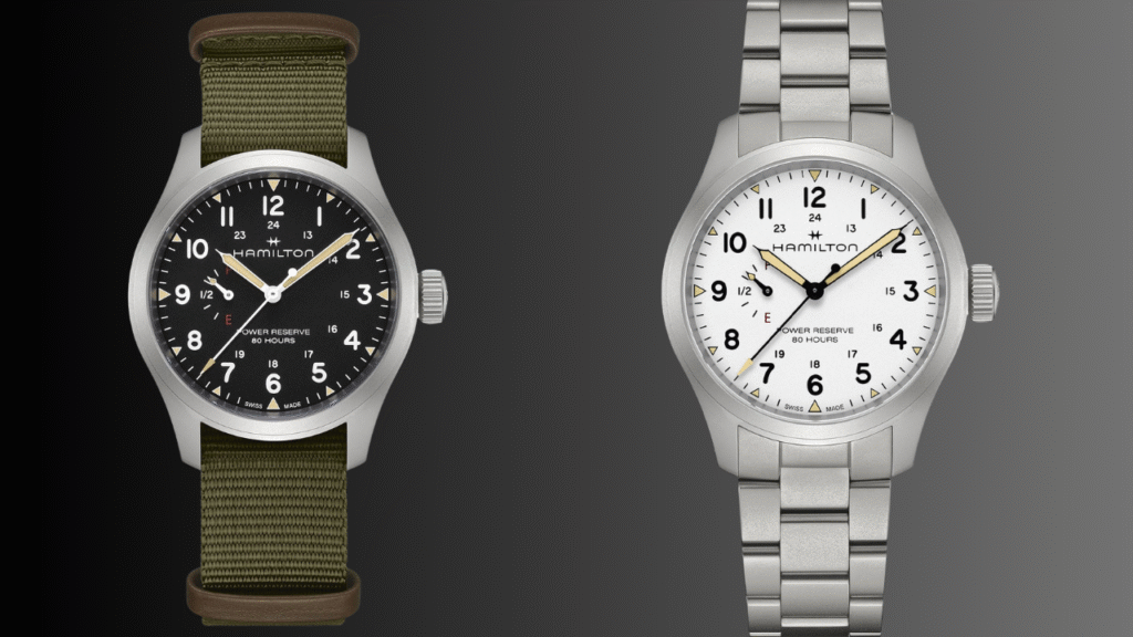hamilton khaki field power reserve mechanical 40mm