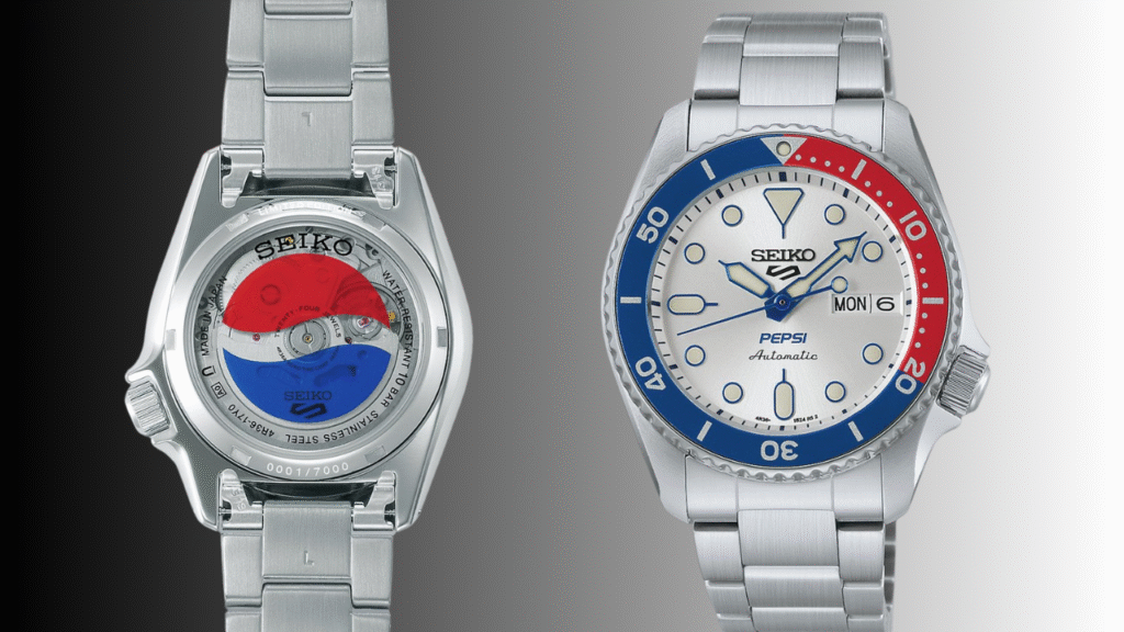 seiko 5 sports x pepsi ssk047 and srpl99 movement