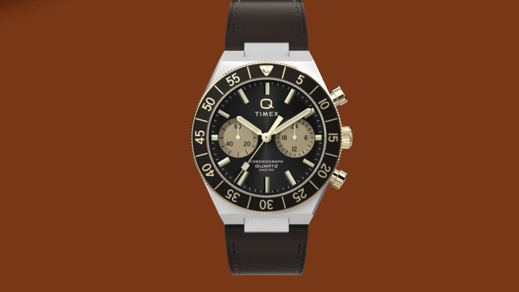 Q Timex Continental Chronograph Review: A Bold ’70s Revival with Modern Quartz Precision 8