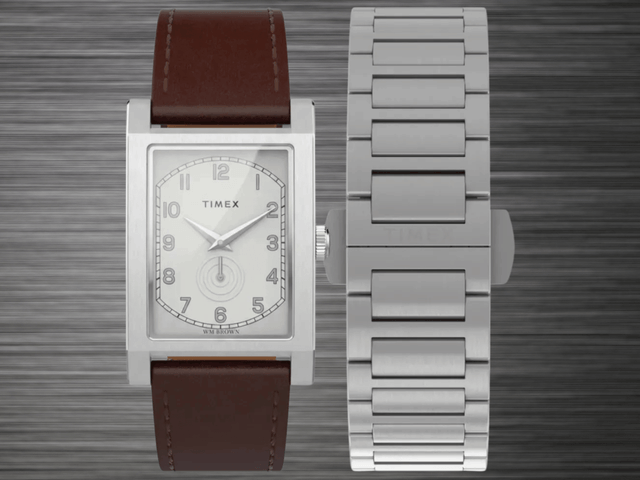 WM Brown x Timex Rectangle Launches at $349 With Vintage Style and Two Interchangeable Straps